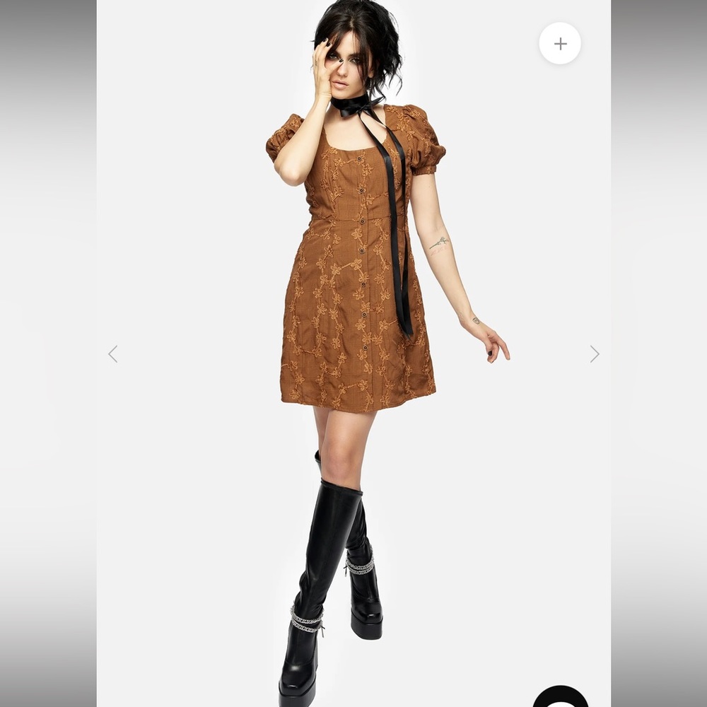 Honeysuckle Puff Sleeve Mini Dress